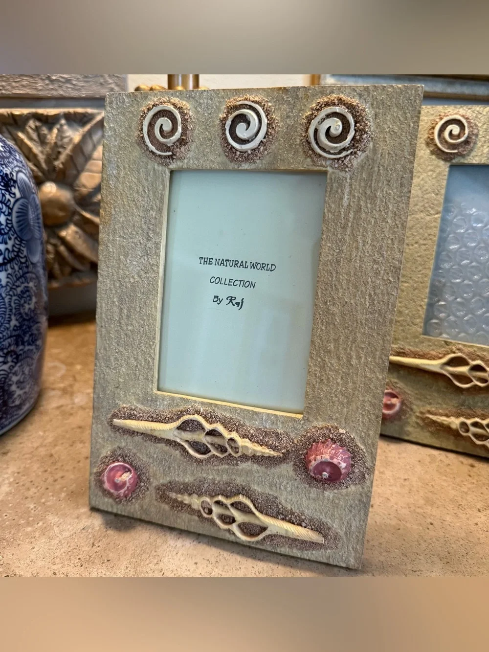 The Natural World By Raj Beachy Seashell Picture Frame Set - 3 Pack